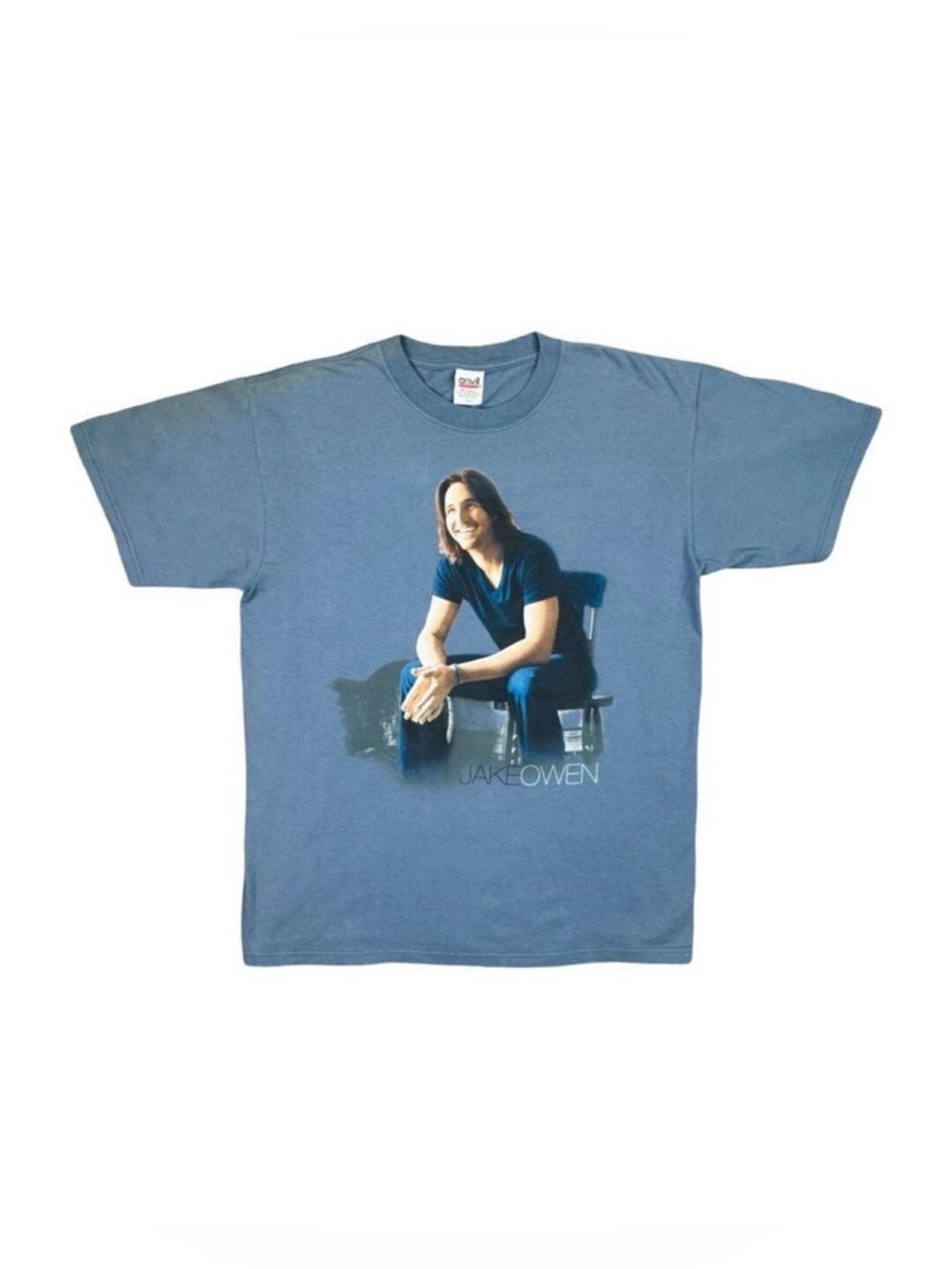 Anvil 2009 Jake Owen Easy Does It AUTOGRAPHED Album Promo Tee - Size Large